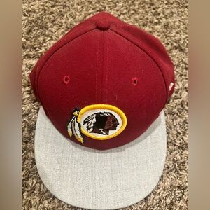 Red and Gray Cap with Redskin Logo